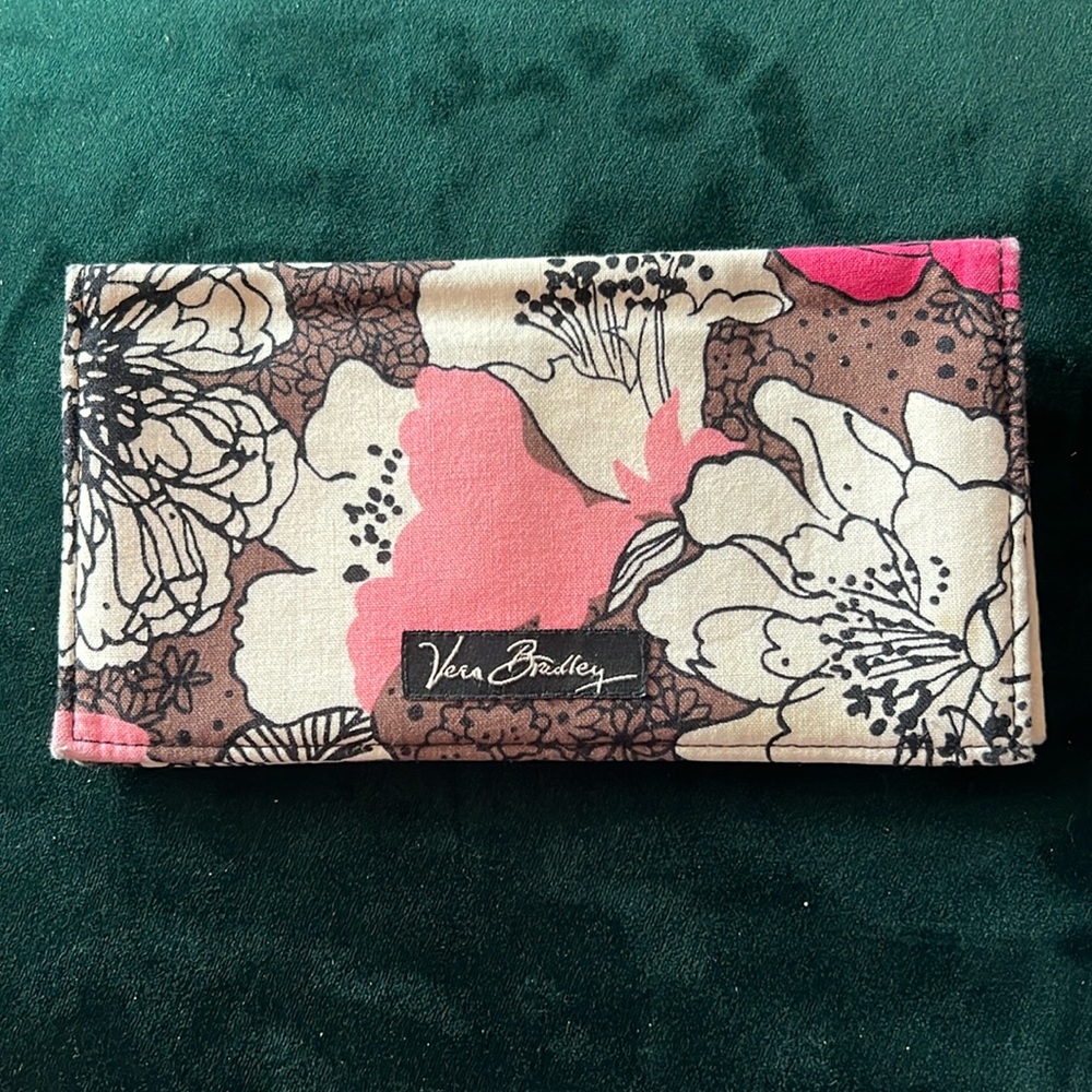 Vera Bradley Mocha Rouge Cash Wallet